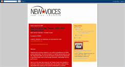 Desktop Screenshot of newvoicesva.blogspot.com