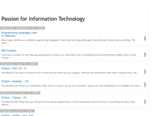 Tablet Screenshot of passionforinforamtiontechnology.blogspot.com
