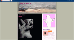 Desktop Screenshot of diaryofmissx.blogspot.com