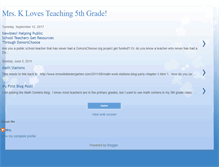 Tablet Screenshot of mrsklovesteaching5thgrade.blogspot.com