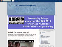 Tablet Screenshot of communitybridge.blogspot.com