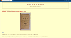 Desktop Screenshot of historiabooks.blogspot.com