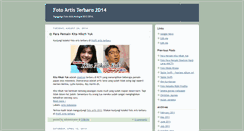 Desktop Screenshot of foto-artis2012.blogspot.com