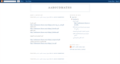 Desktop Screenshot of aaboudmaths.blogspot.com