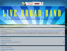 Tablet Screenshot of livebroadband.blogspot.com