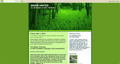 Desktop Screenshot of greenunitedthailand.blogspot.com