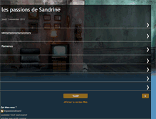Tablet Screenshot of lespassionsdesandrine.blogspot.com