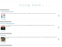 Tablet Screenshot of myflyingducks.blogspot.com
