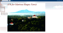 Desktop Screenshot of ipb-marissahaquefawzi.blogspot.com