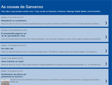 Tablet Screenshot of cousasdesanxenxo.blogspot.com