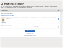 Tablet Screenshot of latrastiendadebelen.blogspot.com