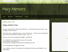 Tablet Screenshot of macymemoirs.blogspot.com