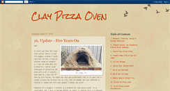 Desktop Screenshot of claypizzaoven.blogspot.com