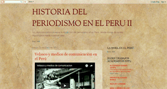 Desktop Screenshot of historiaperiodismoperu2dued.blogspot.com