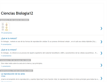 Tablet Screenshot of cienciasbiologia12.blogspot.com