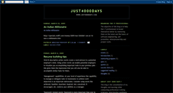 Desktop Screenshot of just4000days.blogspot.com