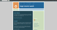 Desktop Screenshot of hugochavezwatch.blogspot.com