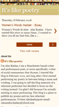 Mobile Screenshot of itslikepoetry.blogspot.com