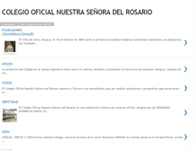 Tablet Screenshot of colegiooficialnuestraseoradelrosario.blogspot.com