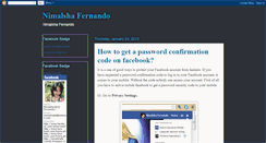 Desktop Screenshot of nimalshafernando.blogspot.com