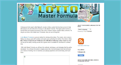 Desktop Screenshot of lotto-master-formula-review-download.blogspot.com