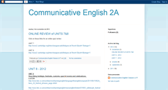 Desktop Screenshot of communicativeenglish2a.blogspot.com