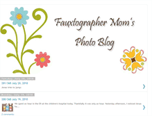 Tablet Screenshot of fauxtographermom.blogspot.com