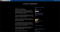 Desktop Screenshot of laconicharangue.blogspot.com