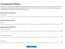 Tablet Screenshot of chesapeakepolitics.blogspot.com