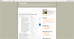 Desktop Screenshot of fixmysite.blogspot.com