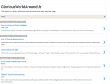 Tablet Screenshot of gloriousworldaroundus.blogspot.com