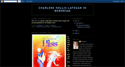 Desktop Screenshot of charlenehollislategan.blogspot.com