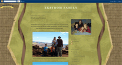 Desktop Screenshot of ekstromfam.blogspot.com