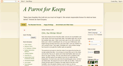 Desktop Screenshot of aparrotforkeeps.blogspot.com