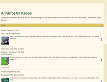 Tablet Screenshot of aparrotforkeeps.blogspot.com