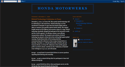 Desktop Screenshot of hondamotorwerks.blogspot.com