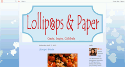 Desktop Screenshot of lollipopsandpaper.blogspot.com