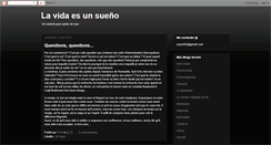 Desktop Screenshot of lavida-es-un-sueno.blogspot.com