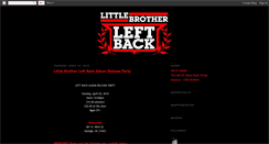 Desktop Screenshot of littlebrotherleftback.blogspot.com