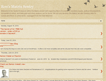 Tablet Screenshot of matrixsentry.blogspot.com