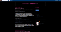 Desktop Screenshot of louleescreations.blogspot.com