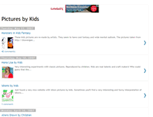 Tablet Screenshot of picturesbykids.blogspot.com
