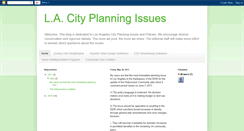 Desktop Screenshot of lacityplanningissues.blogspot.com