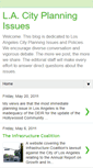 Mobile Screenshot of lacityplanningissues.blogspot.com