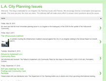 Tablet Screenshot of lacityplanningissues.blogspot.com