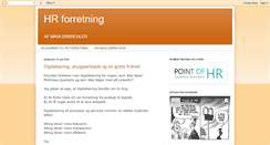Desktop Screenshot of hr-forretning.blogspot.com