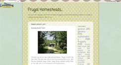 Desktop Screenshot of frugalhomesteads.blogspot.com