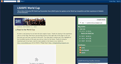 Desktop Screenshot of lsusifeworldcup.blogspot.com