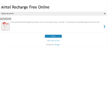 Tablet Screenshot of airtel-recharge-free.blogspot.com
