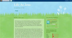 Desktop Screenshot of livinglifeasjess.blogspot.com